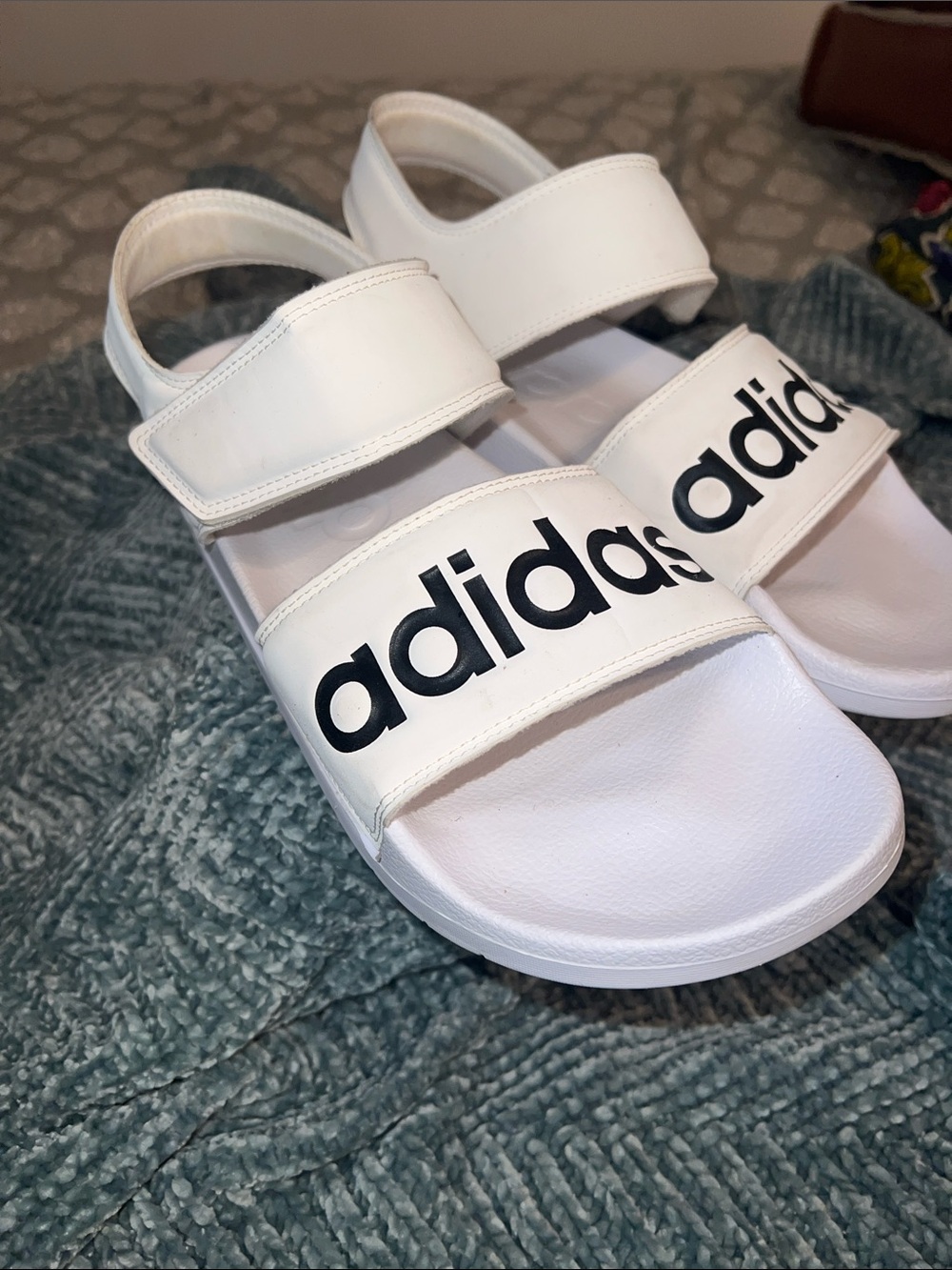 Adidas Adilette Sandals (Cloud White)